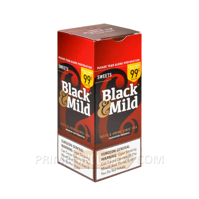 Middleton's Black & Mild Sweets 99c Pre-Priced Cigars Box of 25