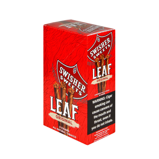 Swisher Sweets Leaf Original Cigars 10 Packs of 3