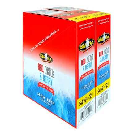 White Owl Cigarillos 30 Packs of 2 Cigars Red, White & Berry
