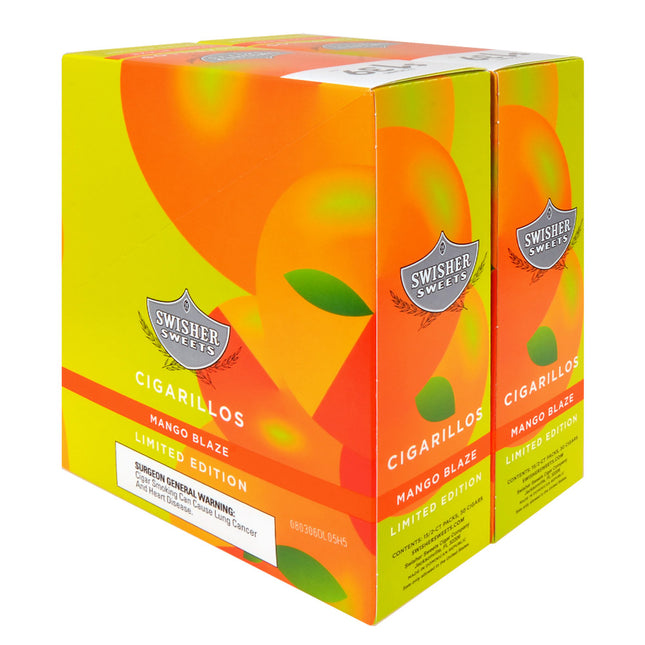 Swisher Sweets Mango Blaze Cigarillos 1.39 Pre-Priced 30 Packs of 2