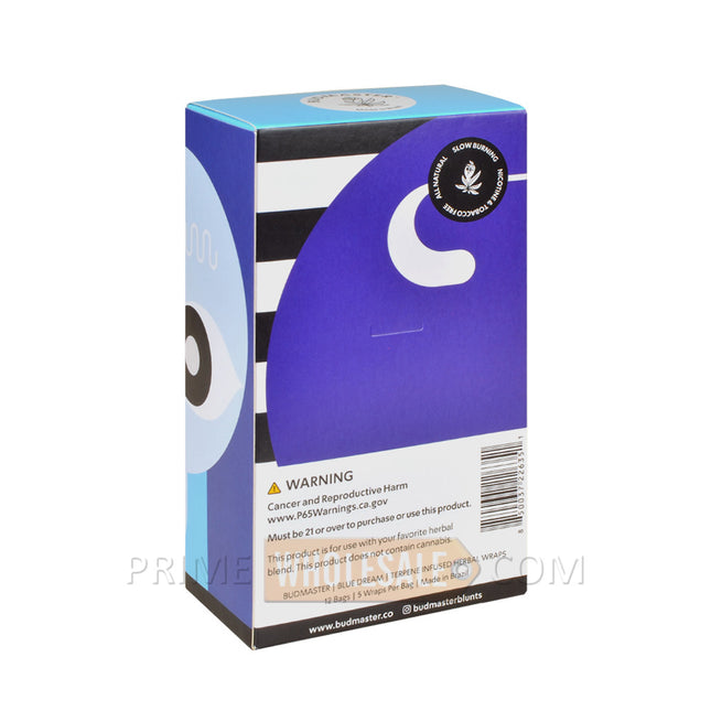 Budmaster Terpene Infused Herbal Wraps Blue Dream 12 Bags of 5