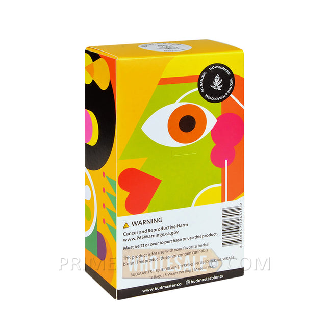 Budmaster Terpene Infused Herbal Wraps Super Lemon Haze 12 Bags of 5