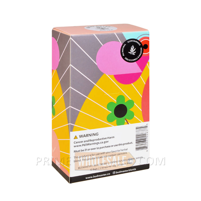 Budmaster Terpene Infused Herbal Wraps Wedding Cake 12 Bags of 5