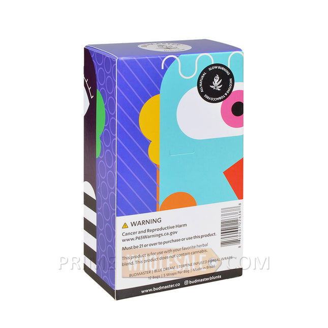 Budmaster Terpene Infused Herbal Wraps Purple Punch 12 Bags of 5