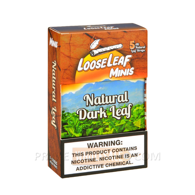 Loose Leaf Minis Natural Dark Wraps 8 Packs of 5