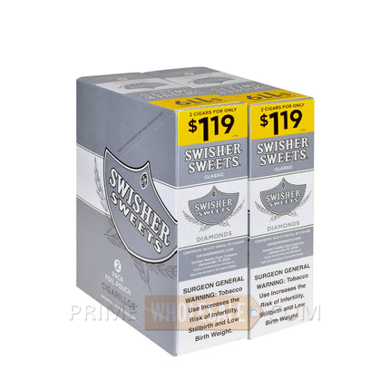 Swisher Sweets Diamonds Cigarillos 1.19 Pre-Priced 30 Packs of 2