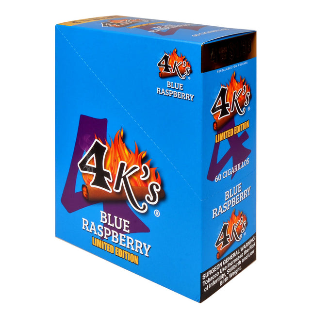 4 Kings Cigarillos 15 Packs of 4 Pre-Priced 1.39 Blue Raspberry