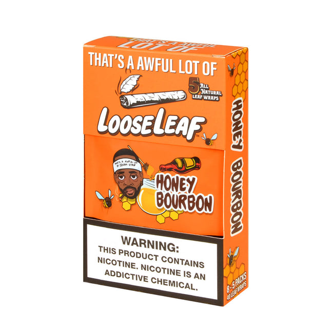 Loose Leaf Honey Bourbon Wraps 8 Packs of 5