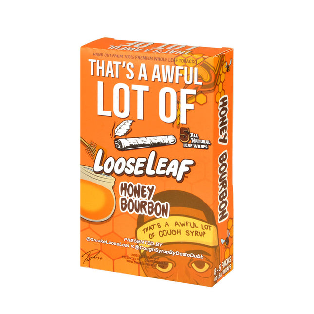 Loose Leaf Honey Bourbon Wraps 8 Packs of 5