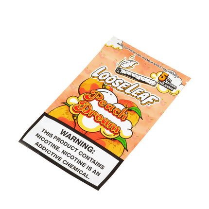 Loose Leaf Peach Dream wraps, 8 packs of 5