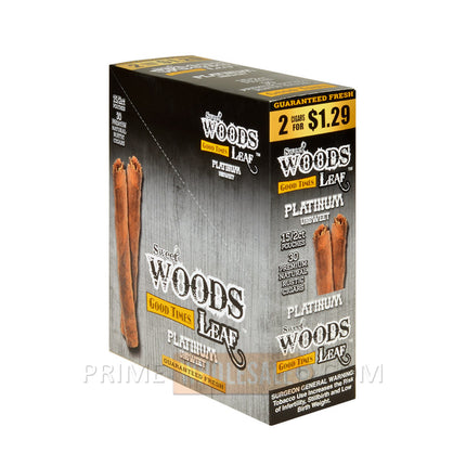 Good Times Sweet Woods Leaf Cigars Platinum 1.29 Pre-Priced 15 Packs of 2