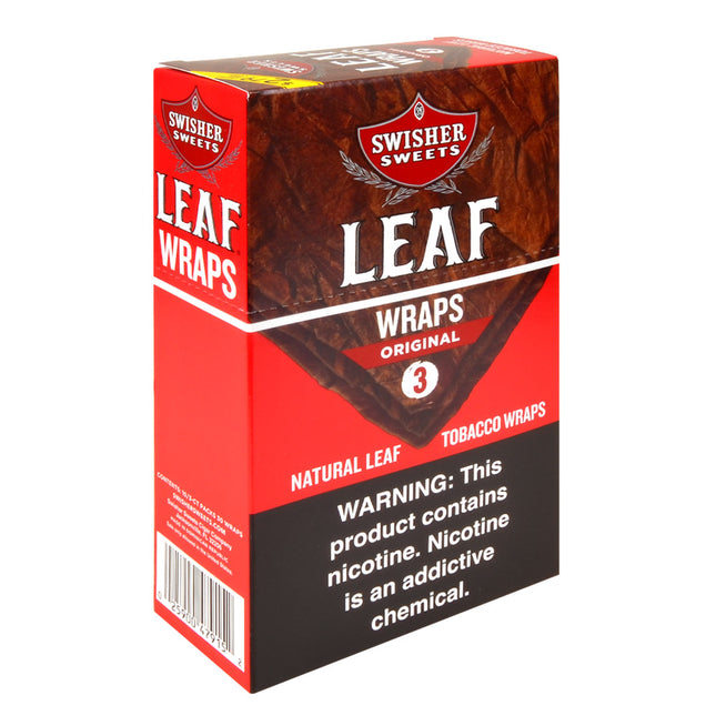 Swisher Sweets Leaf Wraps Original $2.79, 10 packs of 3