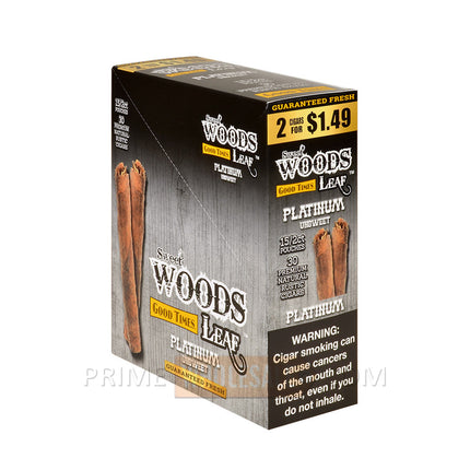 Good Times Sweet Woods Leaf Cigars Platinum 1.49 Pre-Priced 15 Packs of 2