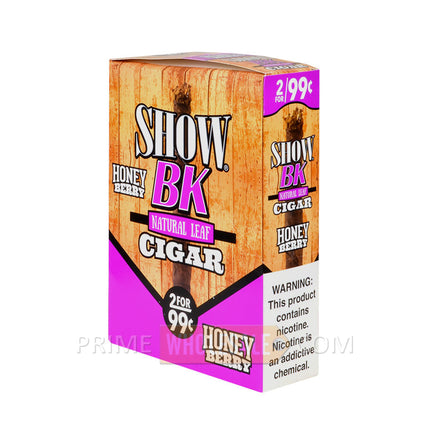 Show BK Cigarillos Honey Berry 99c Pre-Priced 15 Packs of 2