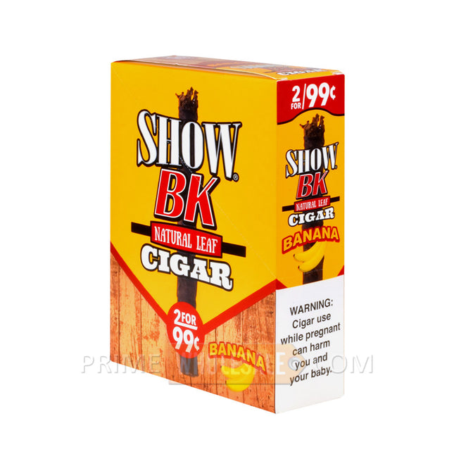 Show BK Cigarillos Banana 99c Pre-Priced 15 Packs of 2