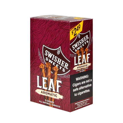 Swisher Sweets Leaf Aromatic Cigars 3 for 2.49 Pre-Priced 10 Packs of 3