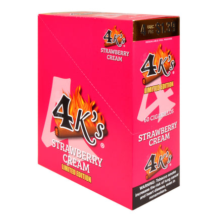 4 Kings Cigarillos 15 Packs of 4 Pre-Priced 1.39 Strawberry Cream