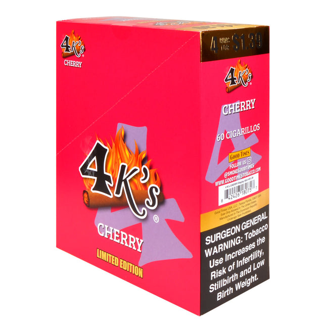 4 Kings Cigarillos 15 Packs of 4 Pre-Priced 1.39 Cherry