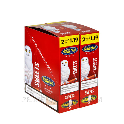 White Owl Sweets Cigarillos 1.19 Pre-Priced 30 Packs of 2