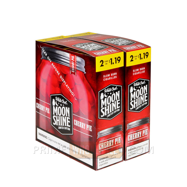 White Owl Moonshine Cherry Pie Cigarillos 1.19 Pre-Priced 30 Packs of 2