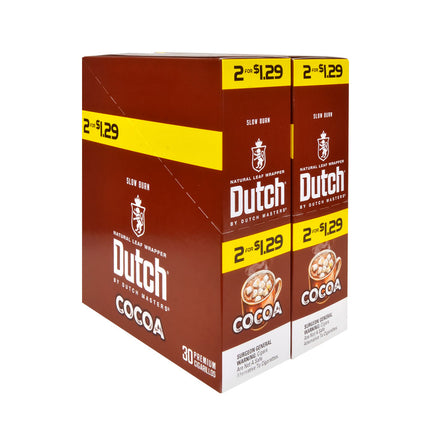 Dutch Masters Foil Cocoa 1.29 Pre-Priced Cigarillos 30 Packs of 2