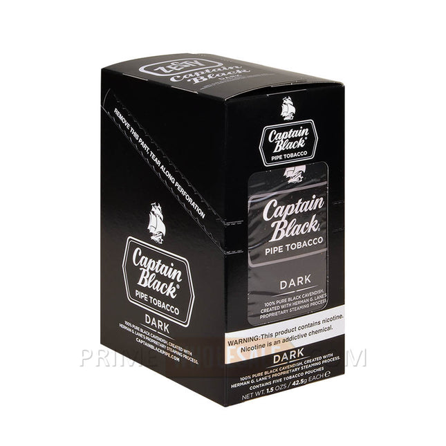 Captain Black Dark Pipe Tobacco 5 Pouches of 1.5 oz.