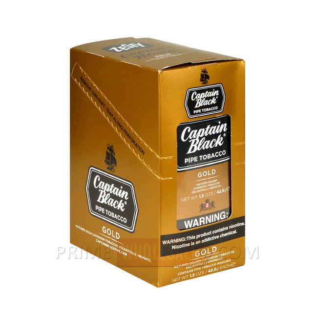 Captain Black Gold Pipe Tobacco 5 Pouches of 1.5 oz.
