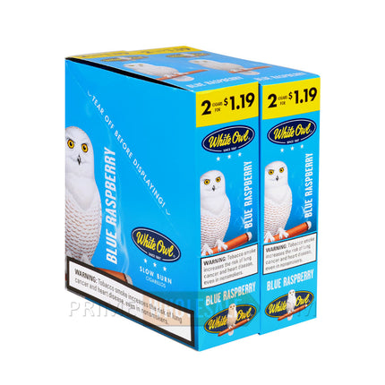White Owl Blue Raspberry Cigarillos 1.19 Pre-Priced 30 Packs of 2