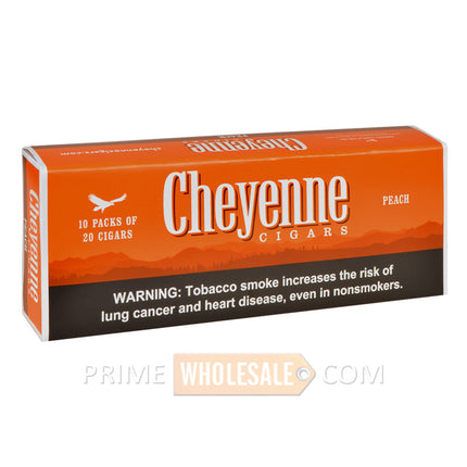 Cheyenne Peach Filtered Cigars 10 Packs of 20