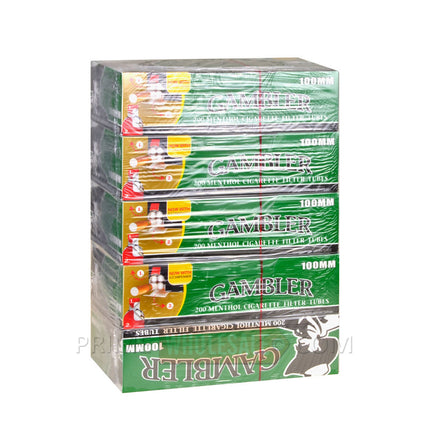 Gambler Filter Tubes 100 mm Menthol 5 Cartons of 200