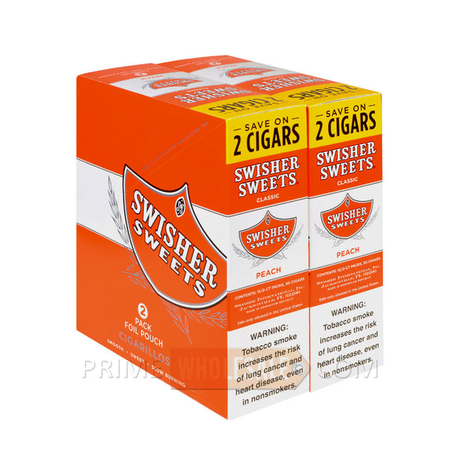 Swisher Sweets Peach Cigarillos 30 Packs of 2