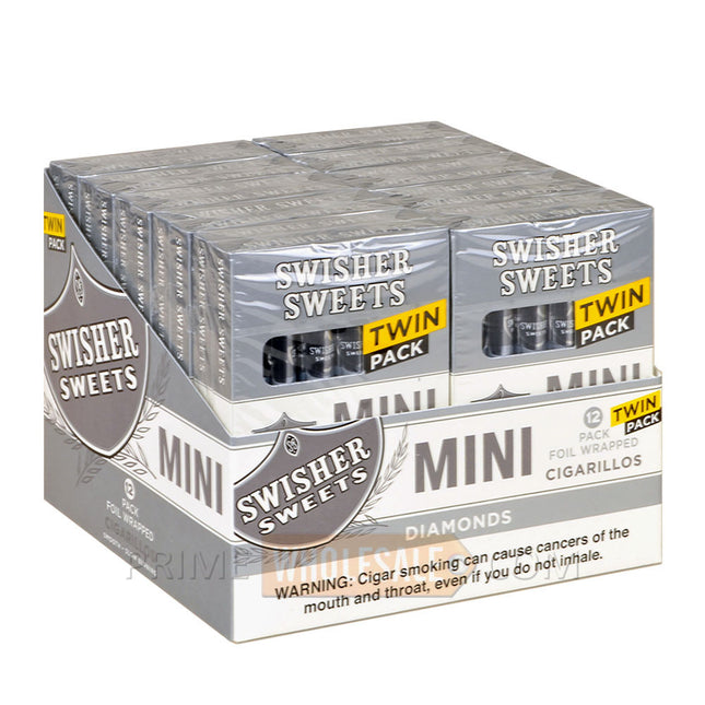 Swisher Sweets Diamonds Twin Pack Mini Cigarillos 20 Packs of 6