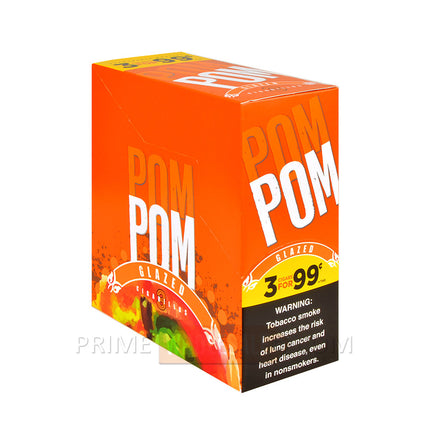 Pom Pom Cigarillos 99 Cent Pre Priced 15 Packs of 3 Cigars Glazed