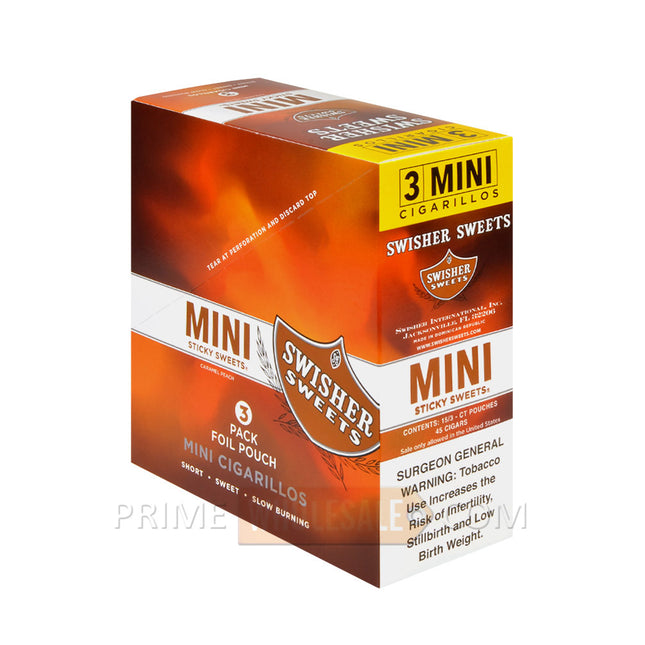 Swisher Sweets Sticky Sweets Mini Cigarillos 15 Packs of 3