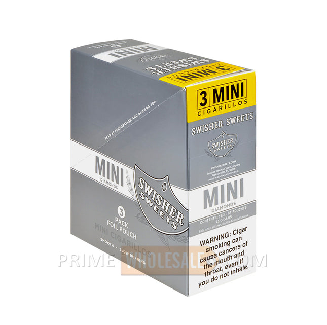 Swisher Sweets Diamonds Mini Cigarillos 15 Packs of 3