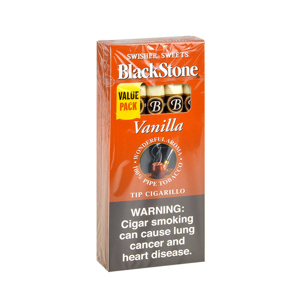 blackstone tobacco vanilla Blackstone Tip Vanilla Cigarillos 20 Packs of 5