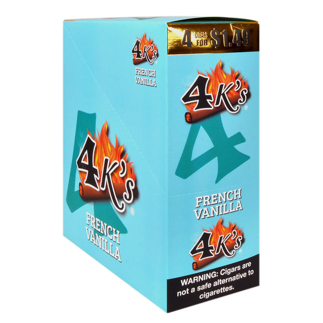4 Kings Cigarillos 15 Packs of 4 Pre-Priced 1.49 French Vanilla