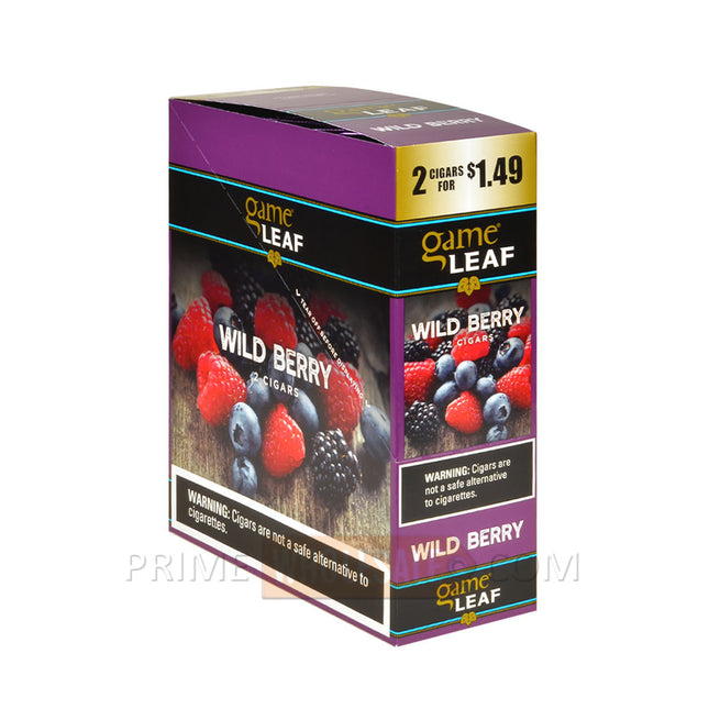 Game Leaf Cigarillos 1.49 Pre-Priced 15 Packs of 2 Wild Berry