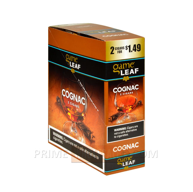 Game Leaf Cigarillos 1.49 Pre-Priced 15 Packs of 2 Cognac