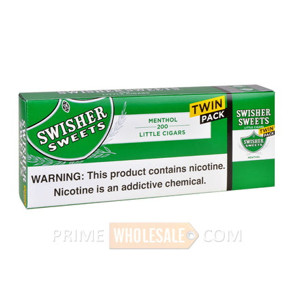 Swisher Sweets Menthol Filtered Cigars 100mm 5 Packs of 40