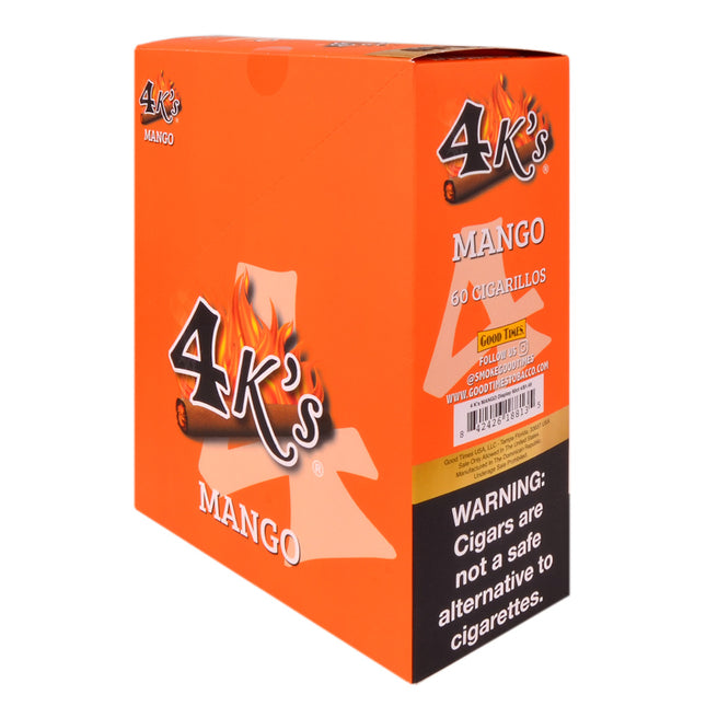 4 Kings Cigarillos 15 Packs of 4 Pre-Priced 1.49 Mango