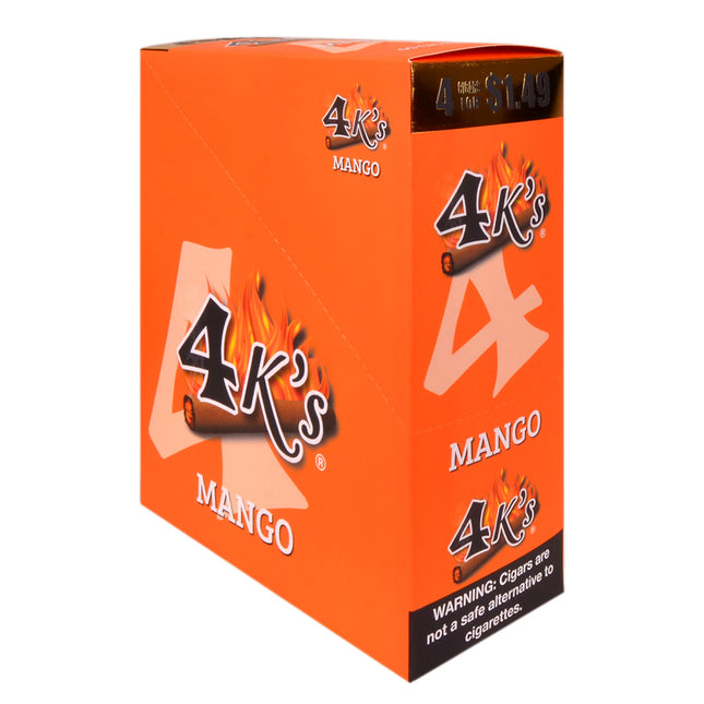 4 Kings Cigarillos 15 Packs of 4 Pre-Priced 1.49 Mango
