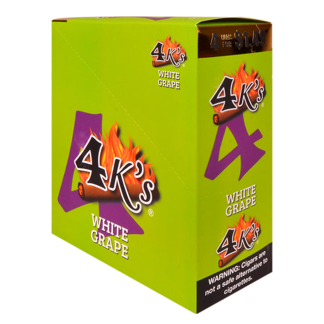 4 Kings Cigarillos 15 Packs of 4 Pre-Priced 1.49 White Grape