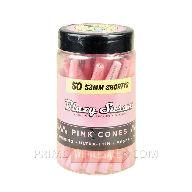 Blazy Susan Pink Cones 53 mm Shortys Jar of 50