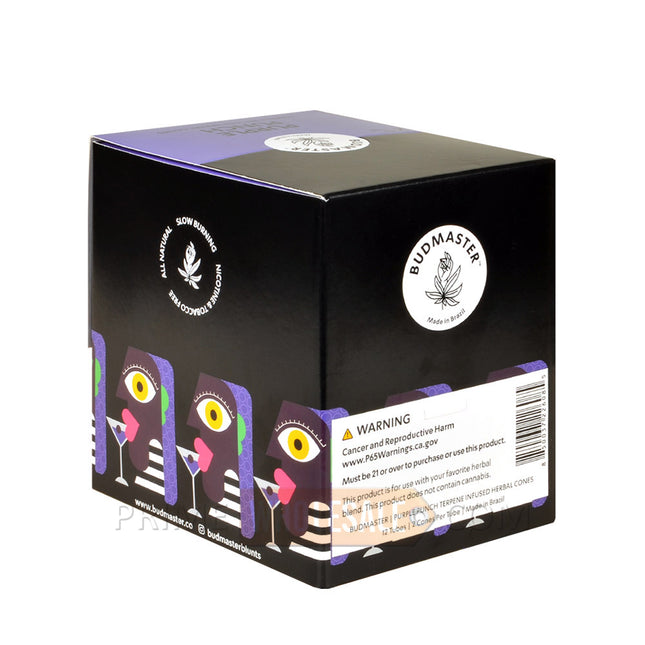 Budmaster Terpene Infused Herbal Cones Purple Punch 12 Tubes of 2