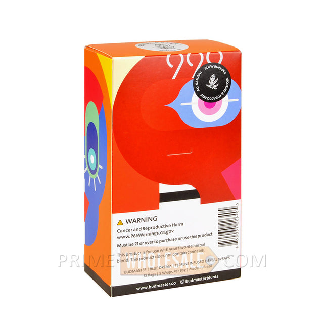 Budmaster Terpene Infused Herbal Wraps Mango Kush 12 Bags of 5