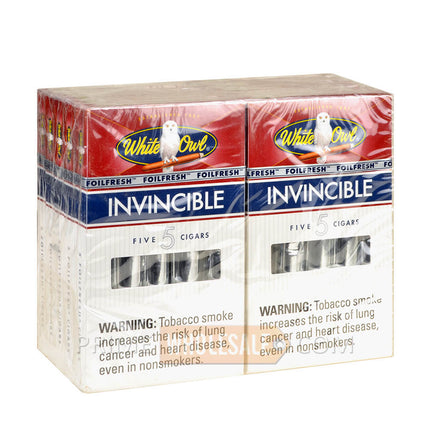 White Owl Invincible Cigars 10 Packs of 5