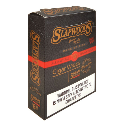 Slapwoods Dark Edition Natural Cigar Wraps, 10 packs of 5