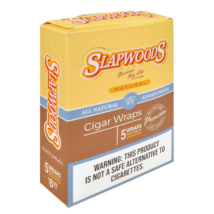 Slapwoods Natural Cigar Wraps, 10 packs of 5