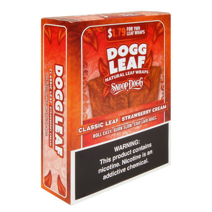 Dogg Leaf Strawberry Cream Leaf Wraps, 15 packs of 2, Pre-Priced $1.79